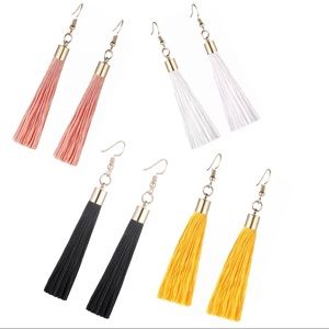 Simple tassel earrings boho western style colors
